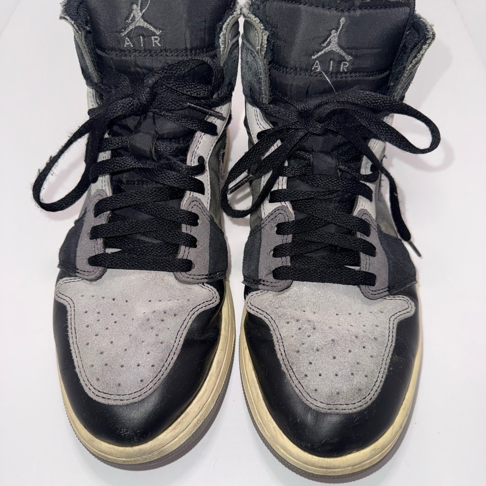 Nike Air Jordan 1 Mid Craft Inside Out Black Grey DM9652-001 Men’s 10.5